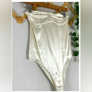 NWT strapless corset thong bodysuit